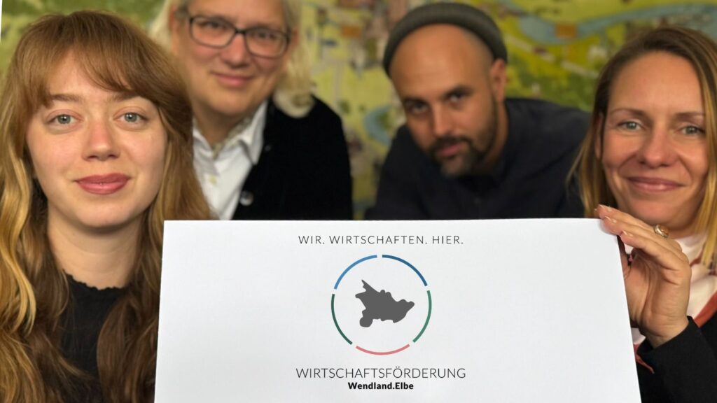 Team der Wirtschaftsförderung Wendland.Elbe mit neuem Corporate Design