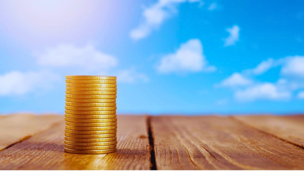 Gestapeltes Kleingeld