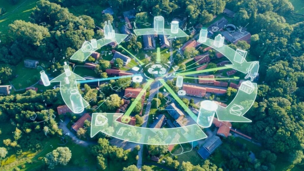 Symbolbild: Kreislaufwirtschaft im Rundlingsdorf mit lokalen Verpackungssystemen